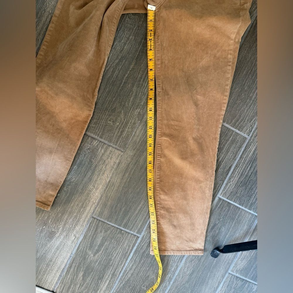 J Crew Vintage slim-straight high rise corduroy pant tan golden brandy size 27 - Picture 6 of 8